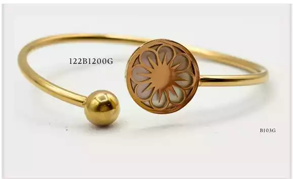 STAINLESS STEEL BRAZALETE 122B1200G GOLD