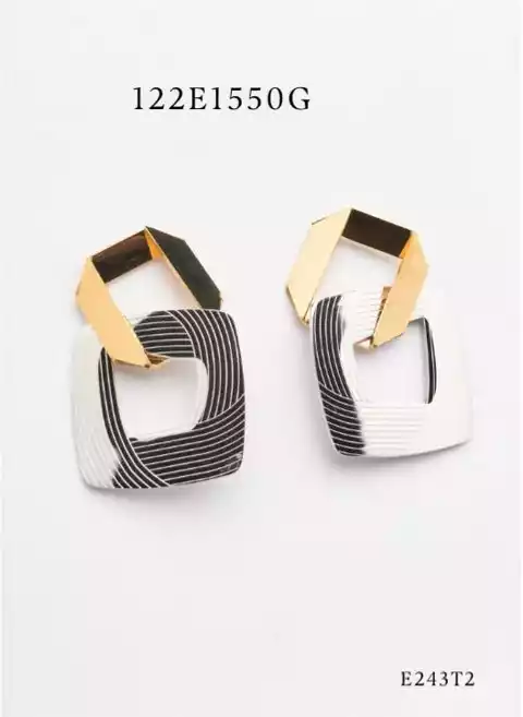 EARRING STAINLESS STEEL GOLD/ SILVER 122E1550G
