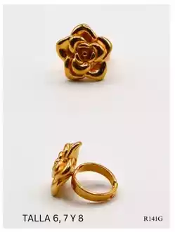 RING STAINLESS STEEL GOLD R141G