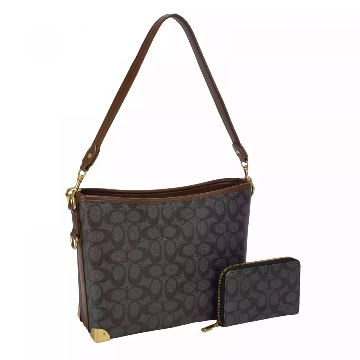 CARTERA FASHION SET 5381 BLACK/ COFFEE