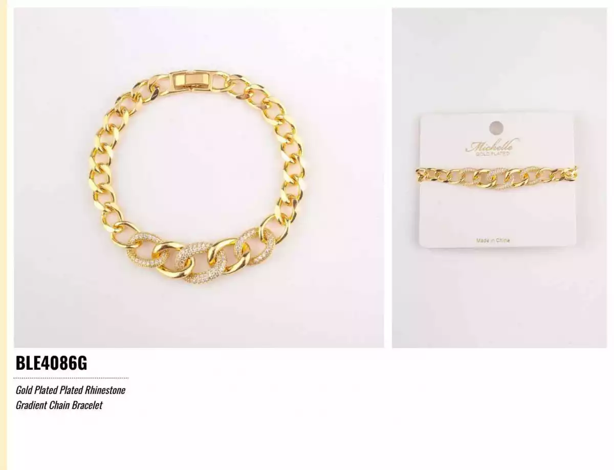 BRAZALETE GOLD PLATED GOLD 4086G