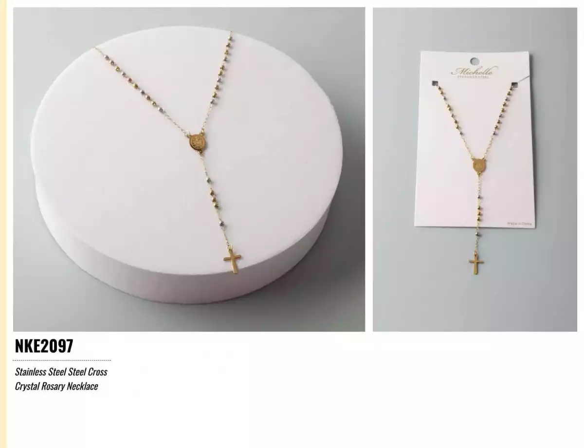 NECKLACE (ROSARIO) STAINLESS STEEL 2097
