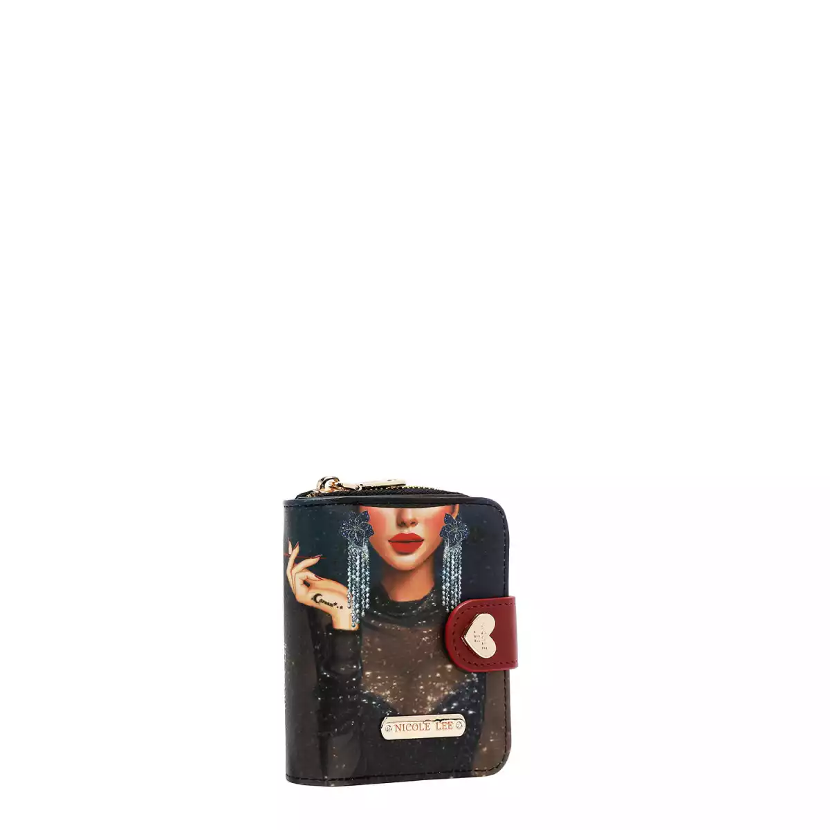 NICOLE LEE HEART BIFOLD WALLET 6903 SAMANTHA LA BELLEZA
