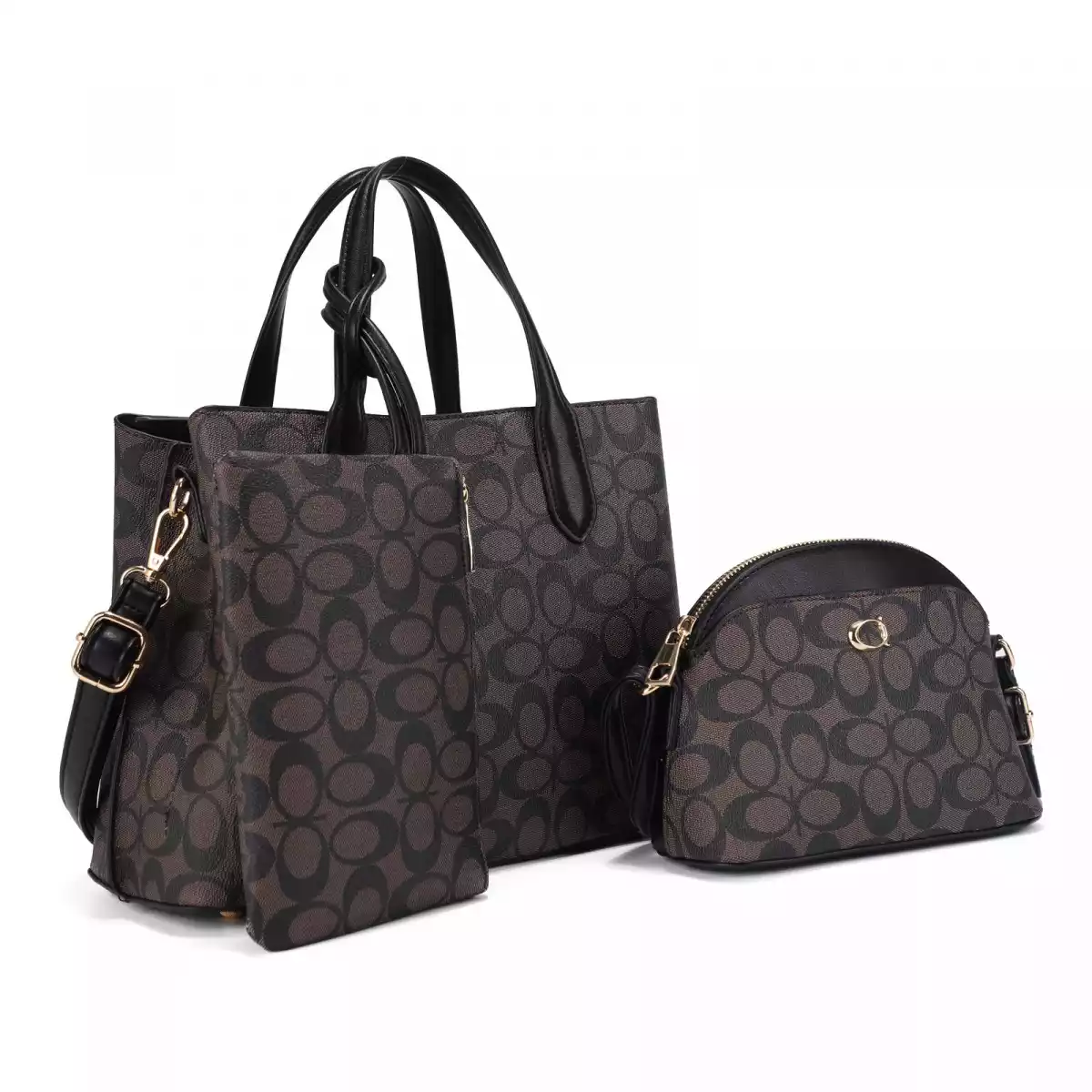 CARTERA FASHION SET 31561 BLACK / COFFEE