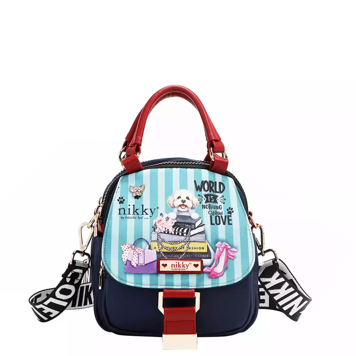 CARTERA NIKKY NYLON CONVERTIBLE HANDBAG / BACKPACK NK12712N MEANT TO LOVE YOU