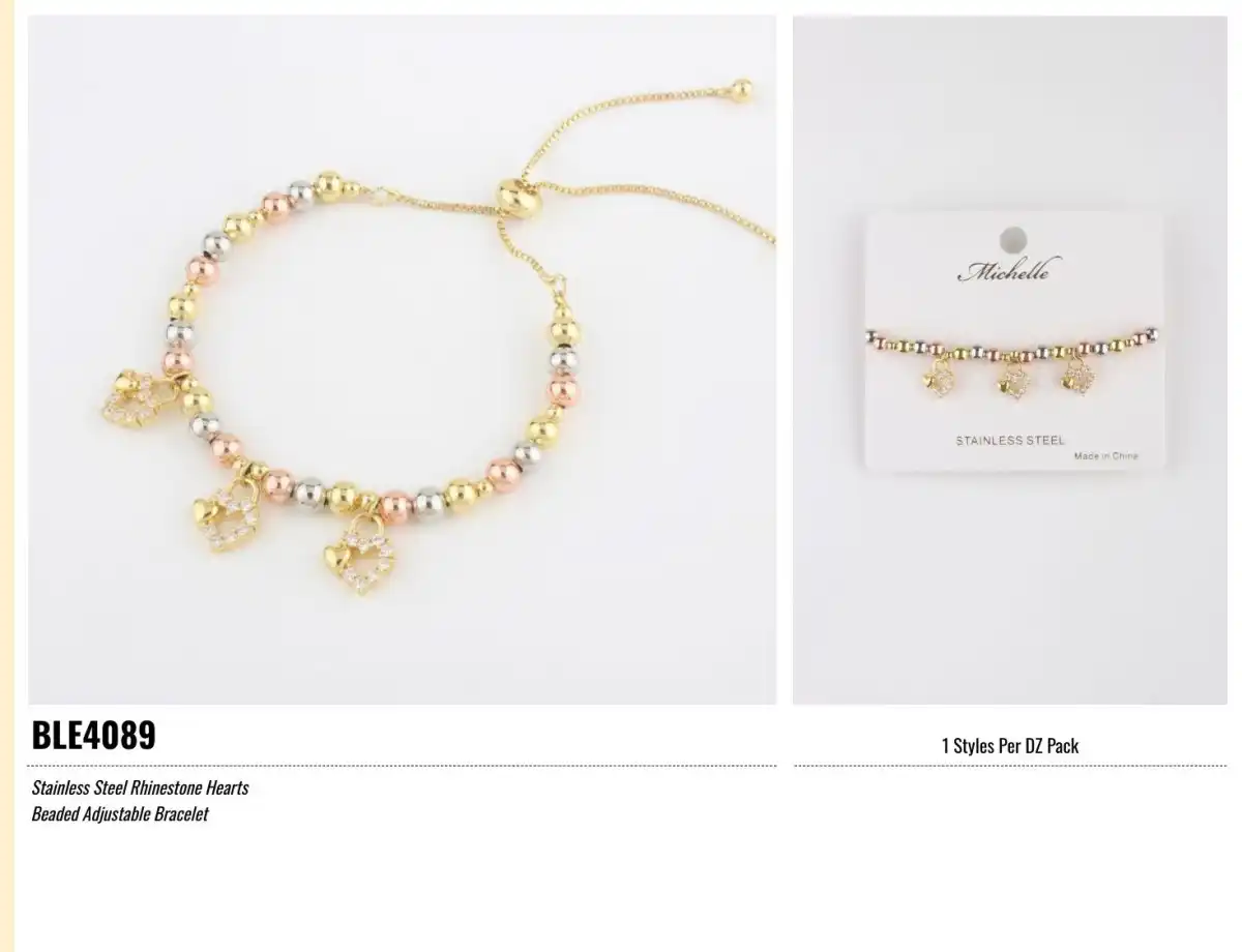 BRAZALETE STAINLESS STEEL GOLD BLE4089