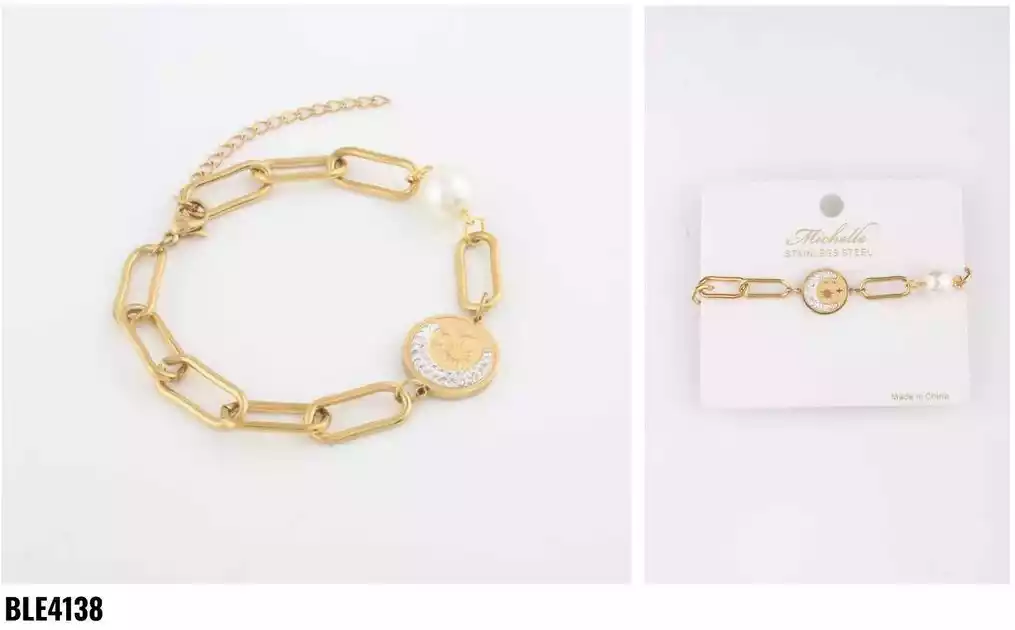 BRAZALETE STAINLESS STEEL GOLD BLE4138