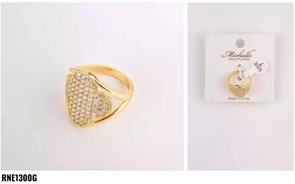 RING STAINLESS STEEL GOLD RNE1300G