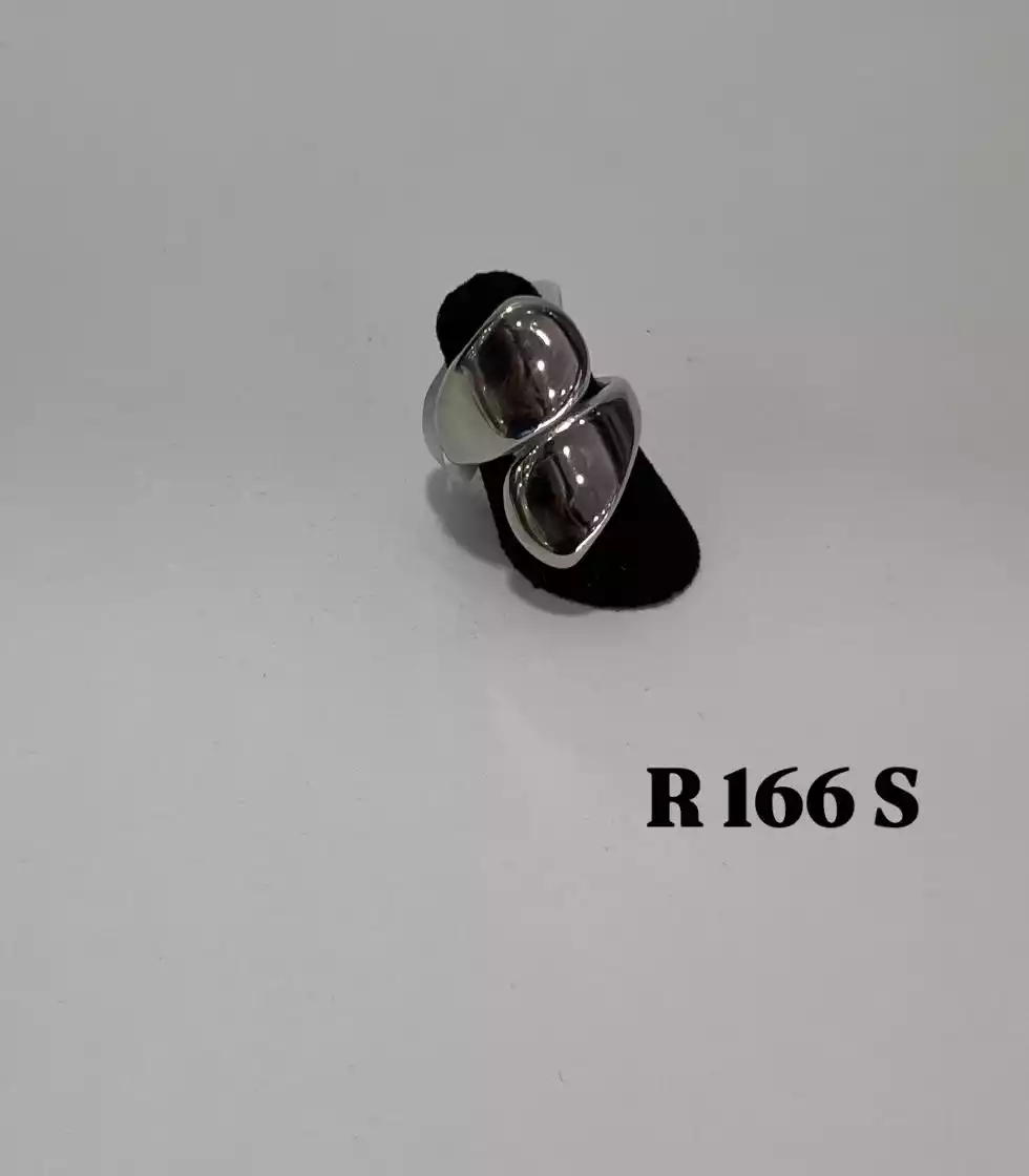 RING STAINLESS STEEL SILVER ABI R166S