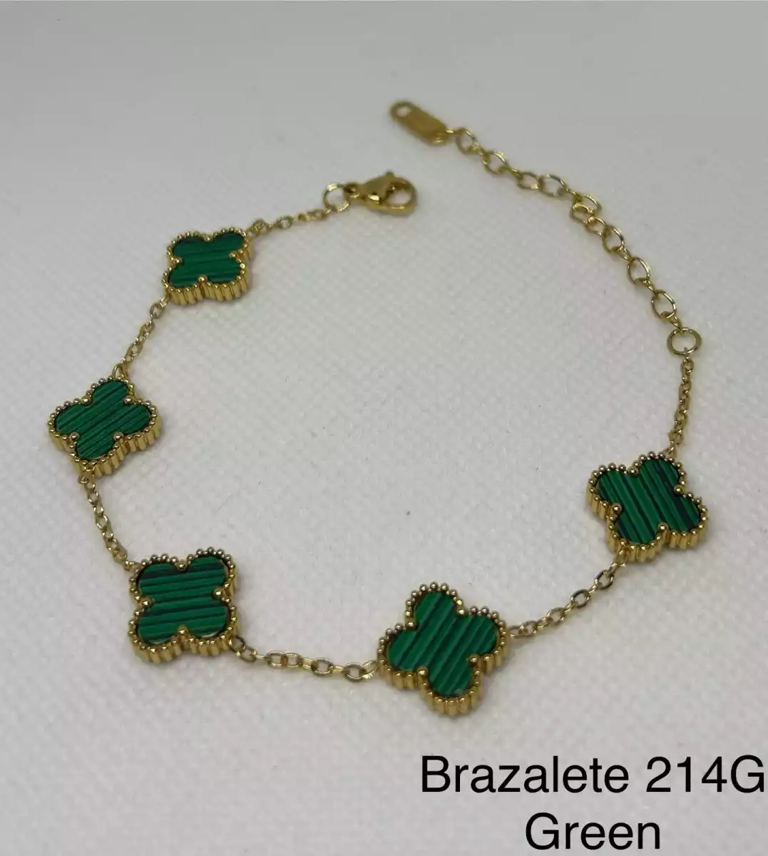 BRAZALETE STAINLES STEEL GREEN B214G