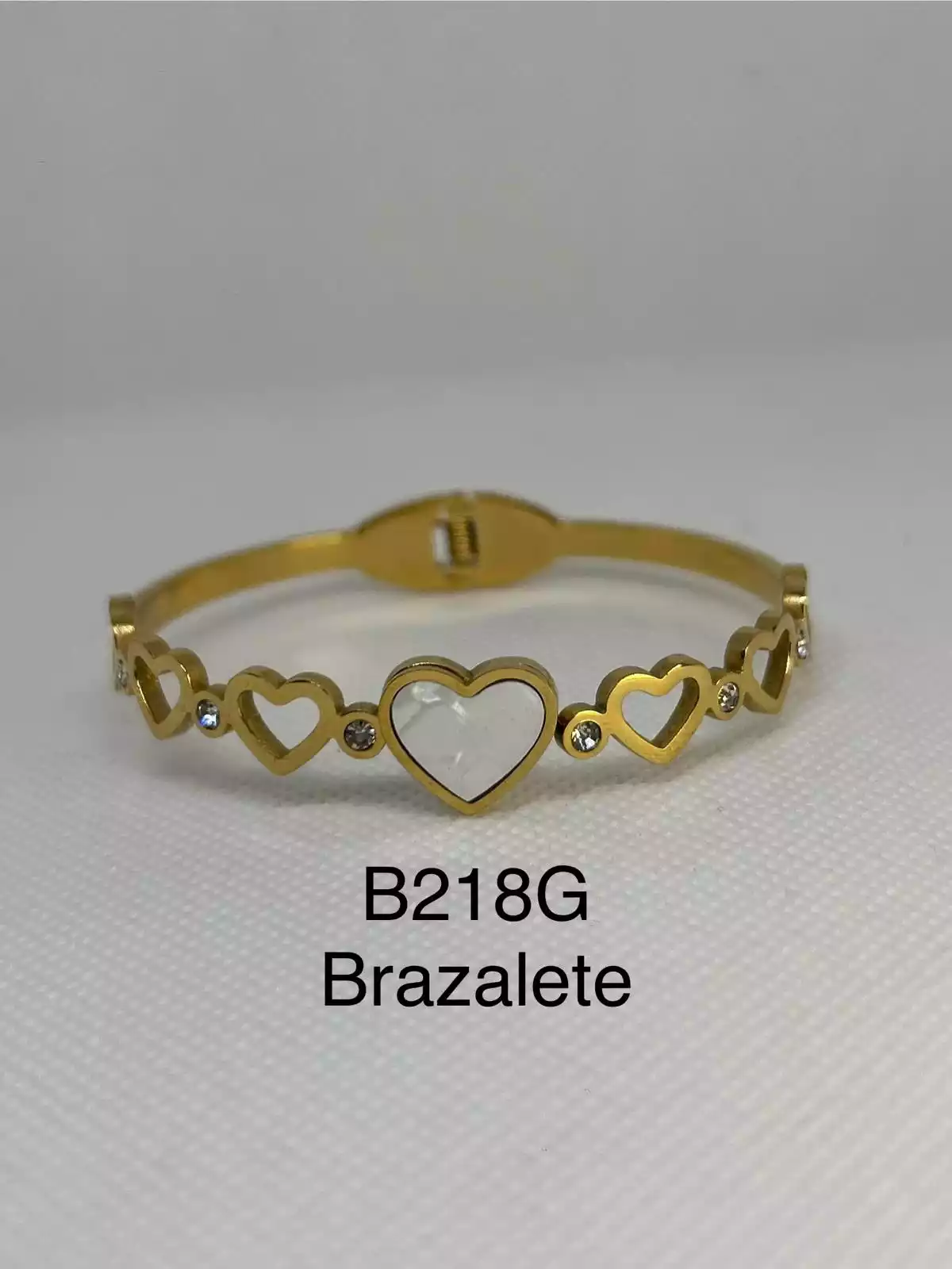 STAINLESS STEEL BRAZALETE GOLD B218G