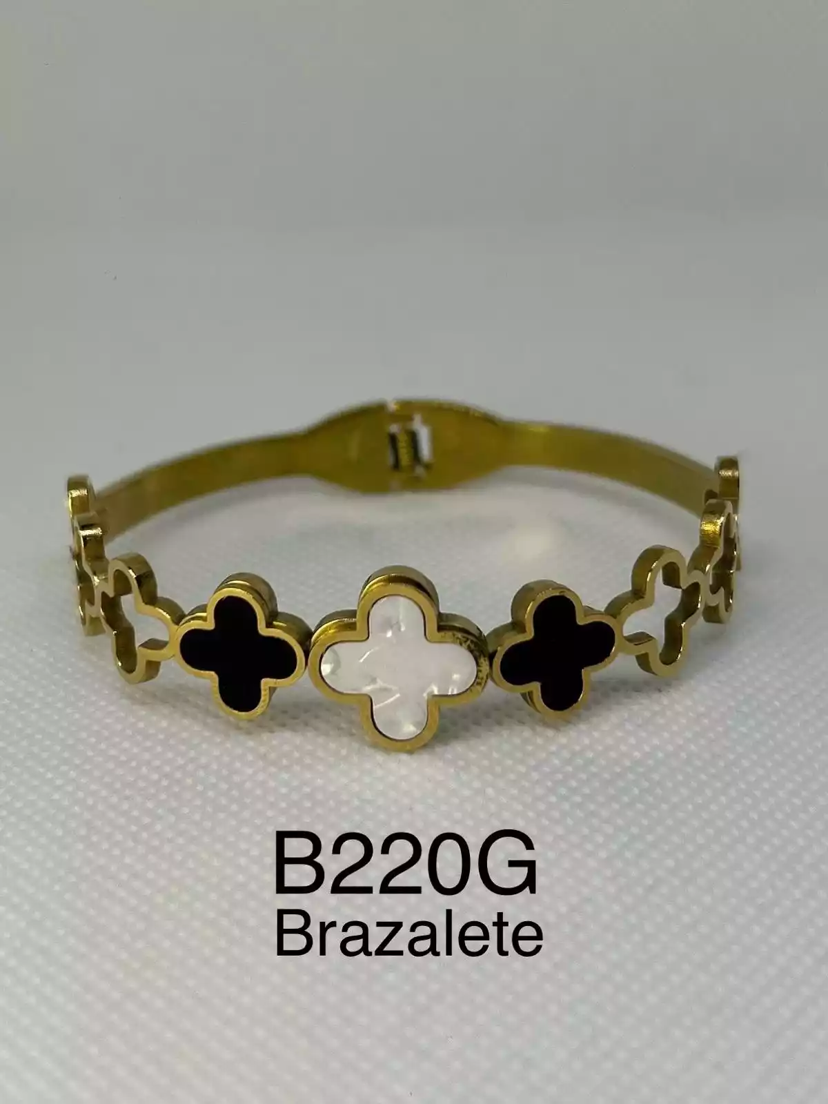 STAINLESS STEEL BRAZALETE GOLD B220G