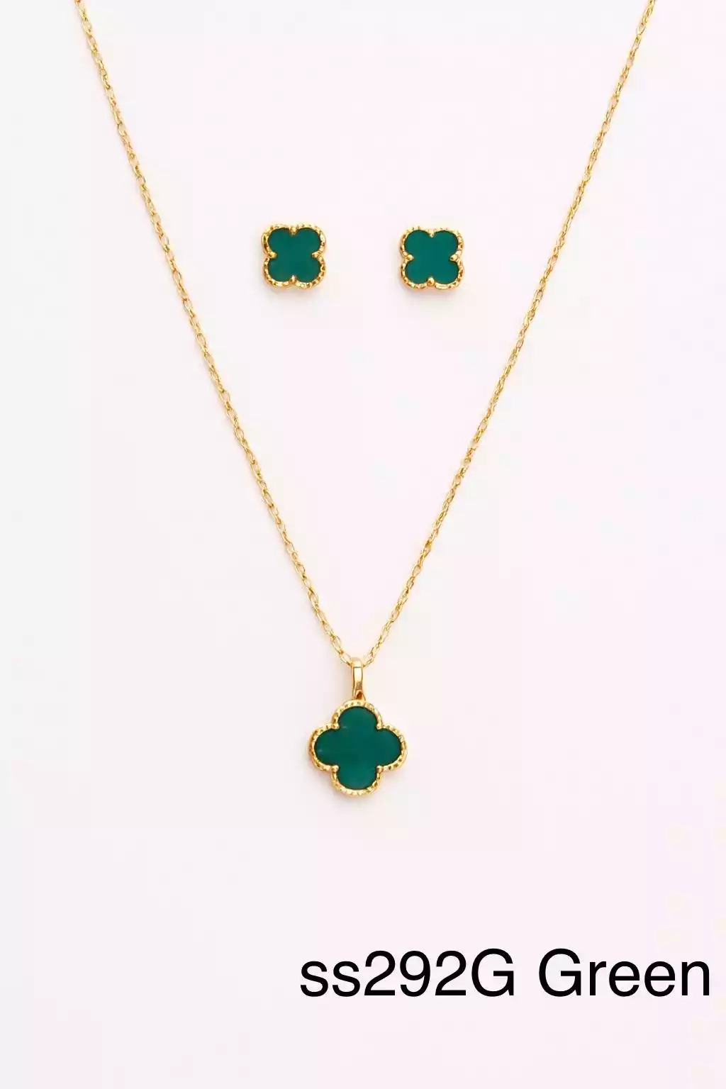 SET STAINLESS STEEL SS292 GOLD / GREEN