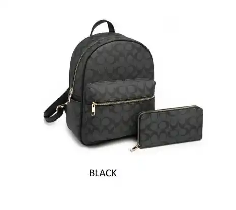 BACKPACK SET FASHION 4775 BLACK