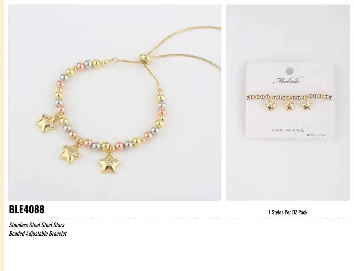 STAINLESS STEEL BRAZALETE GOLD MULTI BLE4088