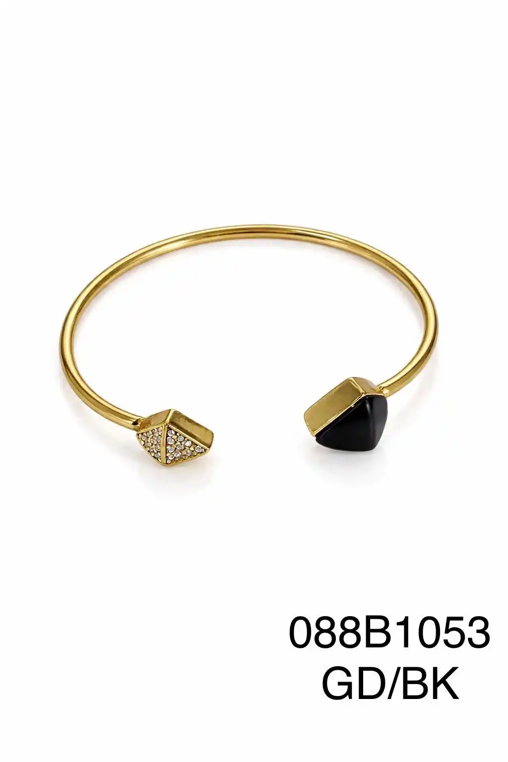 STAINLESS STEEL BRAZALETE 008B1053 GOLD / BLACK
