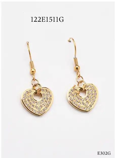 EARRING STAINLESS STEEL GOLD 122E1511G