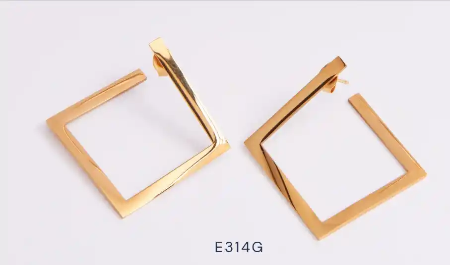 EARRING STAINLESS STEEL GOLD 122E1484G