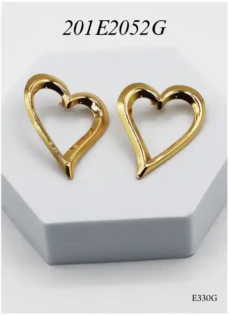 EARRING STAINLESS STEEL GOLD 201E2052G