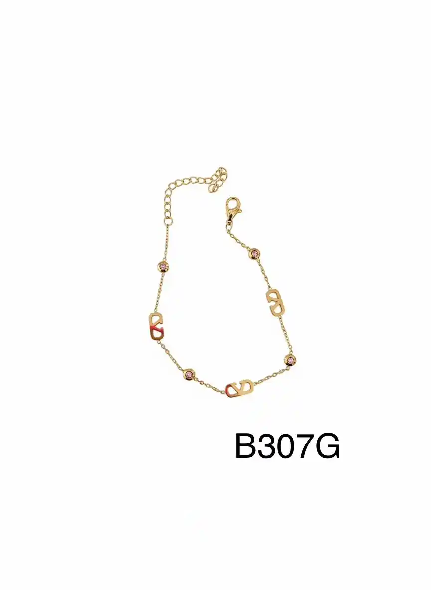 STAINLESS STEEL BRAZALETE GOLD B307G