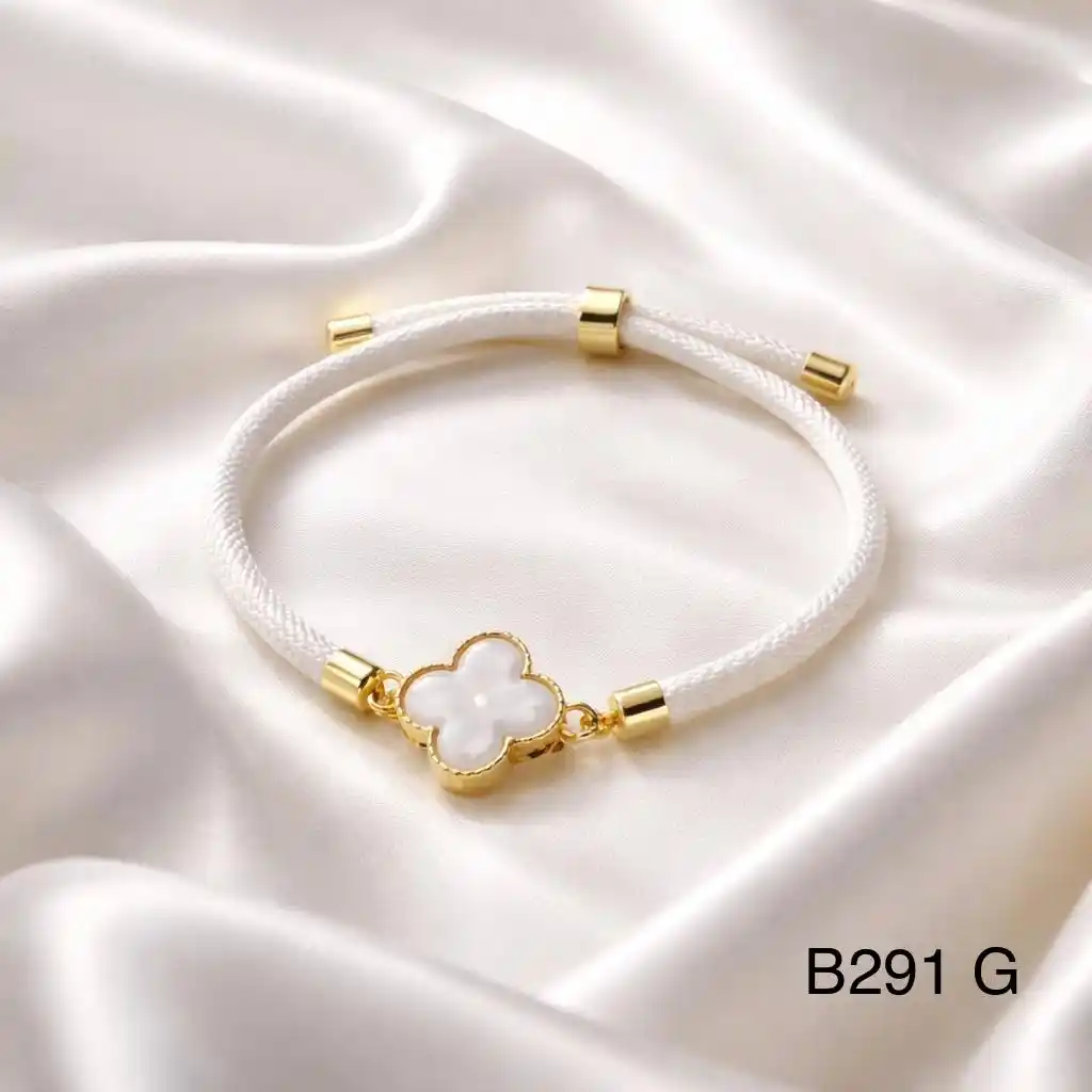 BRAZALETE STAINLES STEEL GOLD B291 WHITE