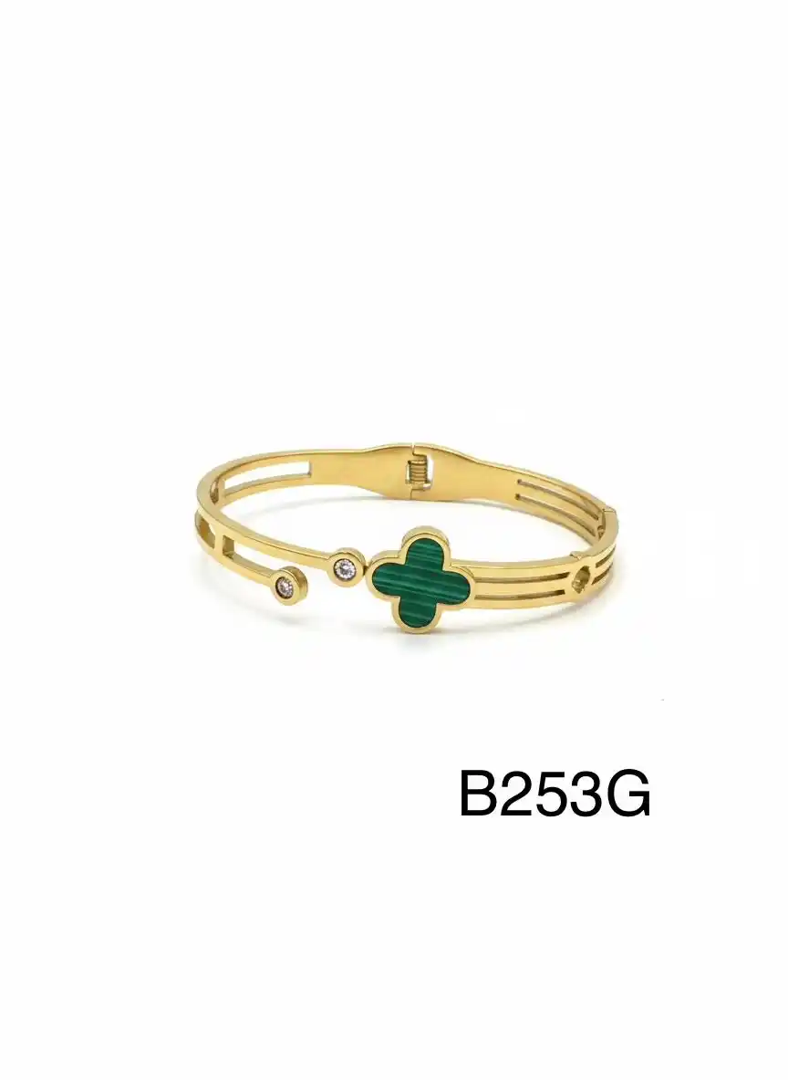 STAINLESS STEEL BRAZALETE GOLD B253G