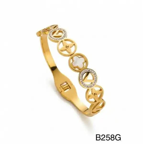 STAINLESS STEEL BRAZALETE GOLD B258G