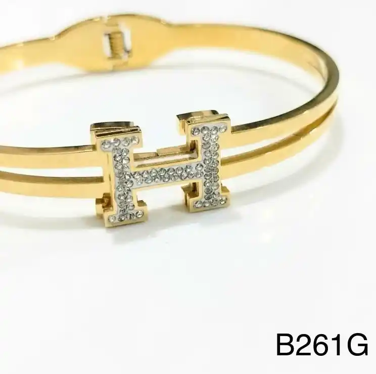 STAINLESS STEEL BRAZALETE GOLD B261G