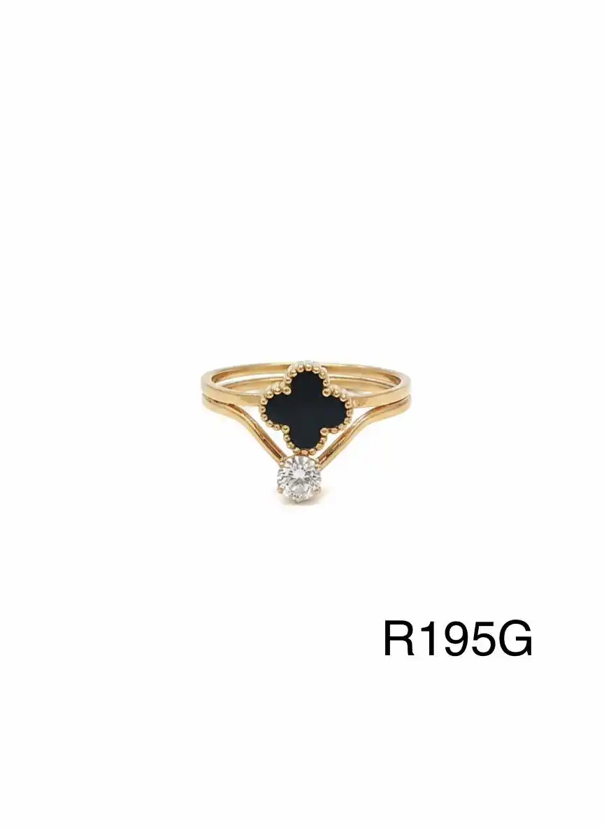 RING STAINLESS STEEL GOLD R195G
