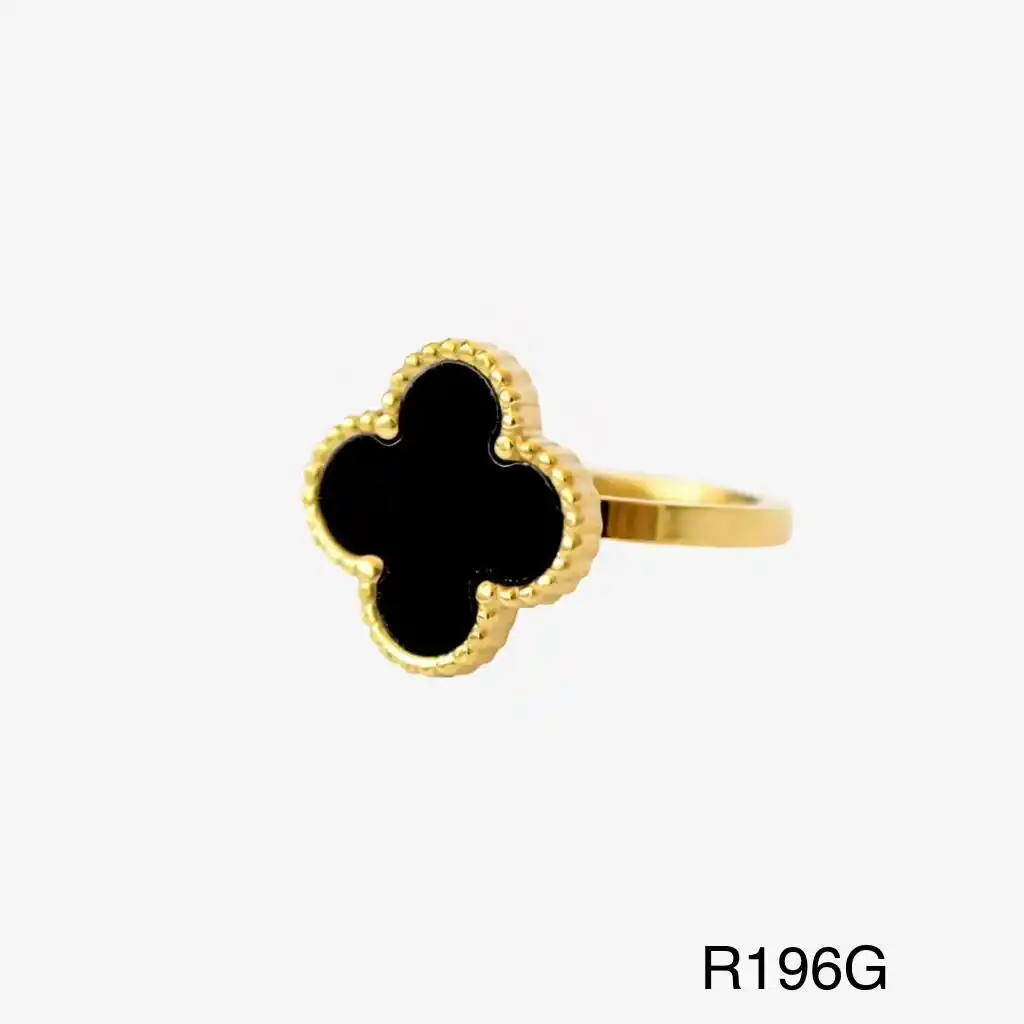 RING STAINLESS STEEL GOLD R196G