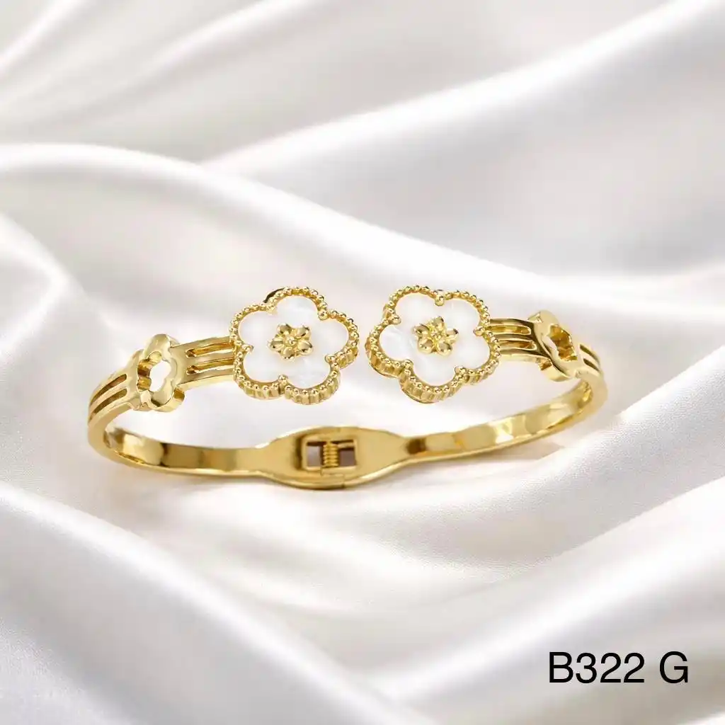 STAINLESS STEEL BRAZALETE GOLD B322G