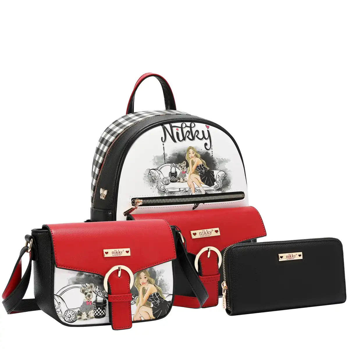 BACKPACK NIKKY SET 3PC NK13163 ANGEL FROM ABOVE