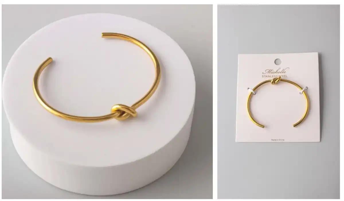 BRAZALETE STAINLESS STEEL GOLD  BLES0001