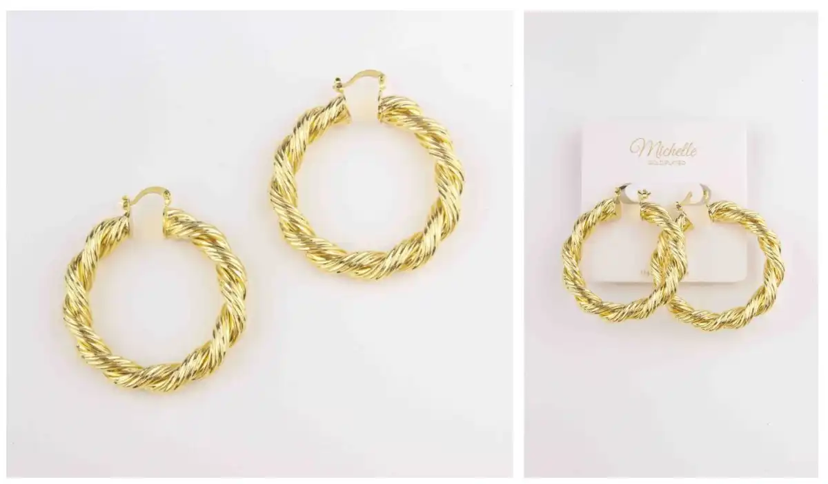 EARRING STAINLESS STEEL GOLD  ERE2893
