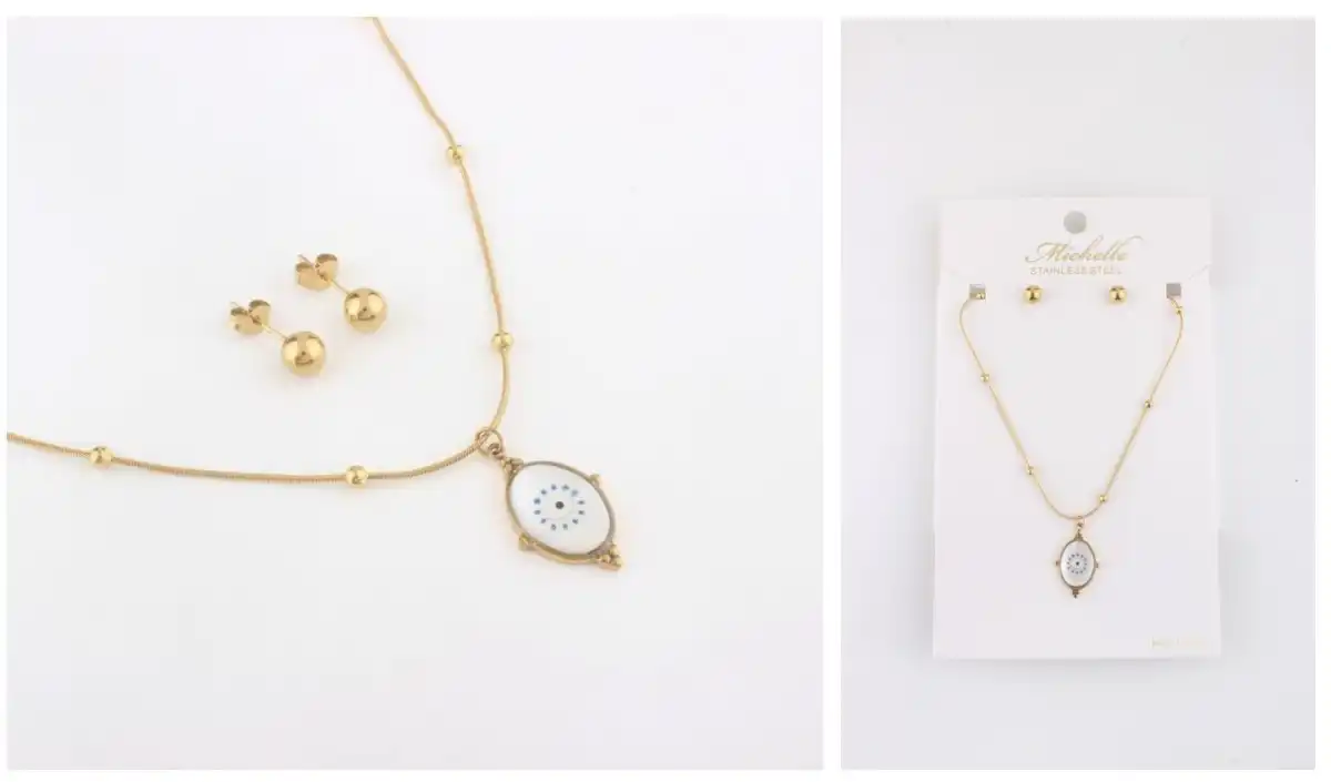 NECKLACE STAINLESS STEEL GOLD 6205