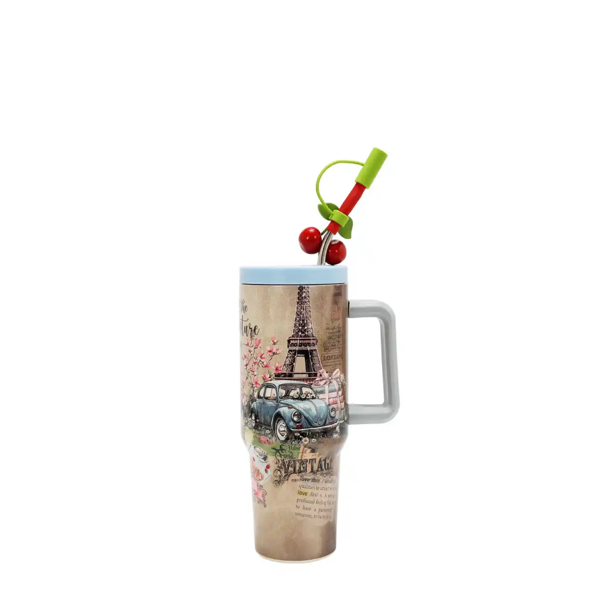 NIKKY BY NICOLE LEE 40 OZ STUDDED TUMBLER WITH STRAW 25045 CHASING DREAMS