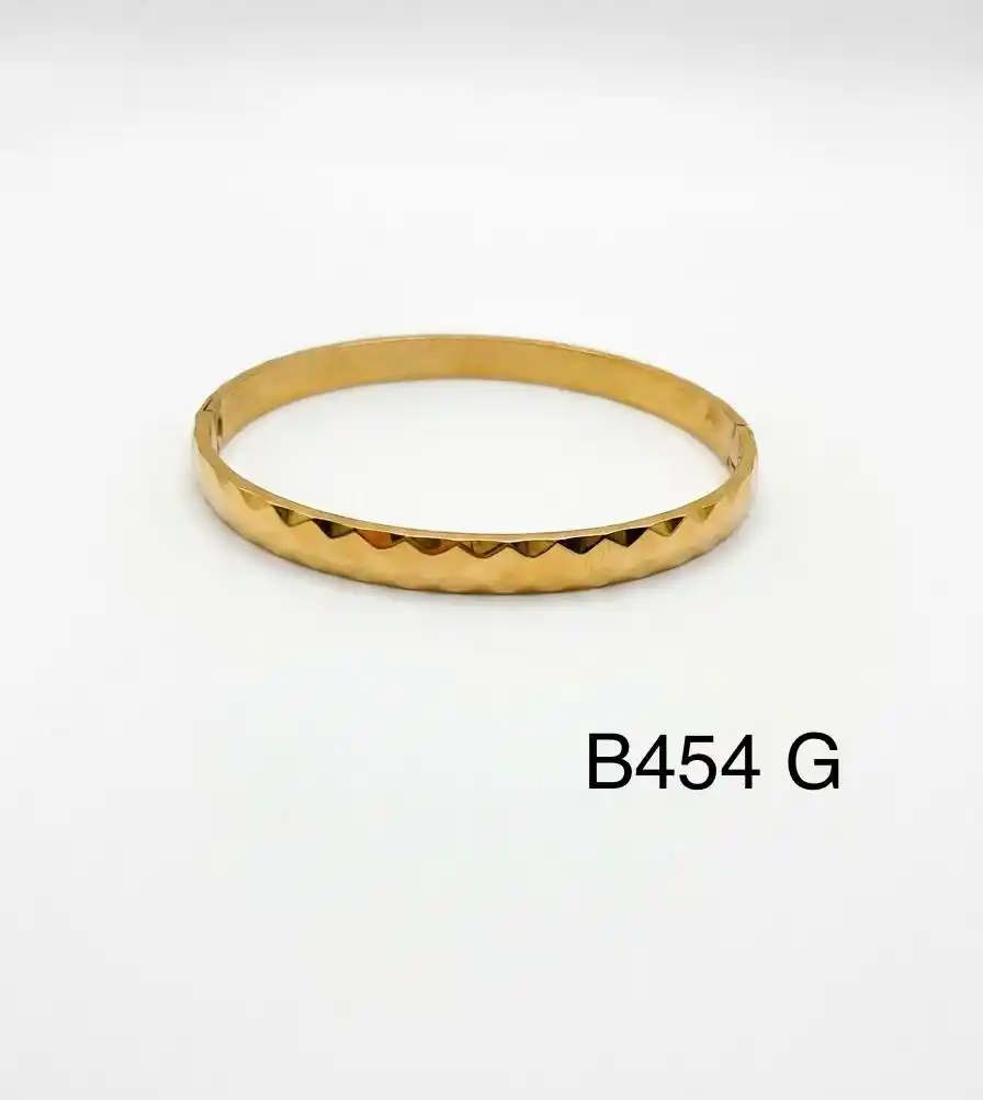 STAINLESS STEEL BRAZALETE B454 GOLD