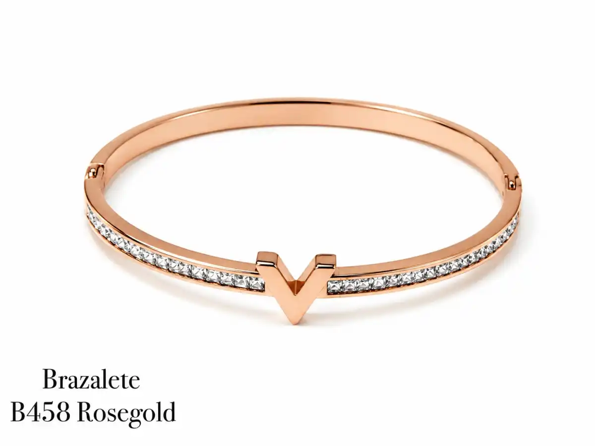 STAINLESS STEEL BRAZALETE ROSE GOLD B458