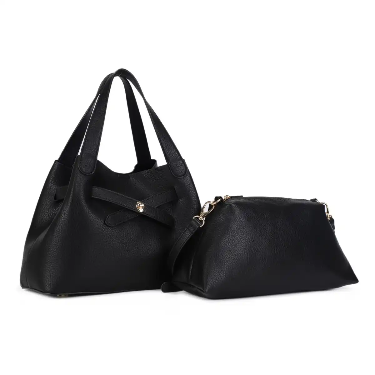 CARTERA FASHION SET 2 PCS 30107 BLACK