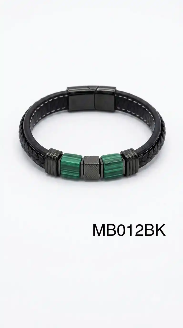STAINLESS STEEL BRAZALETE MEN MB0012 BLACK