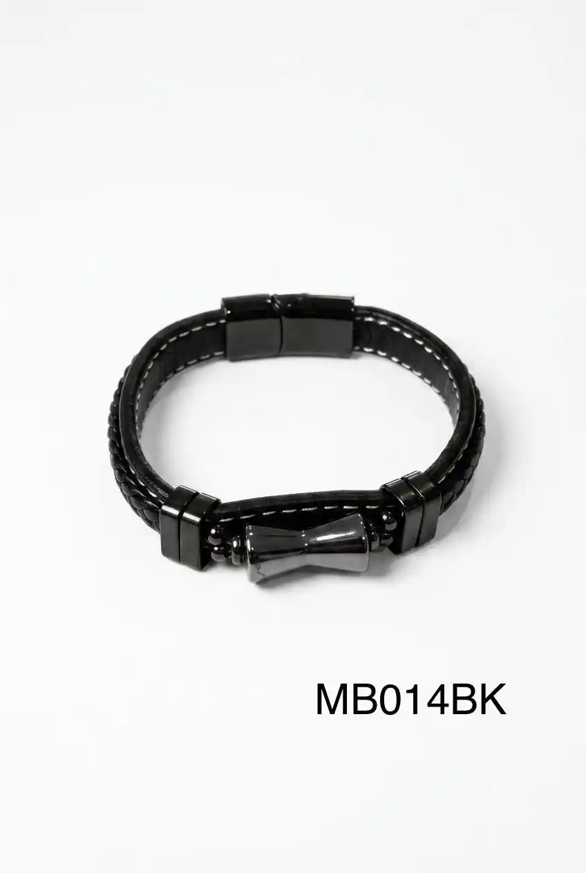 STAINLESS STEEL BRAZALETE MEN MB0014 BLACK