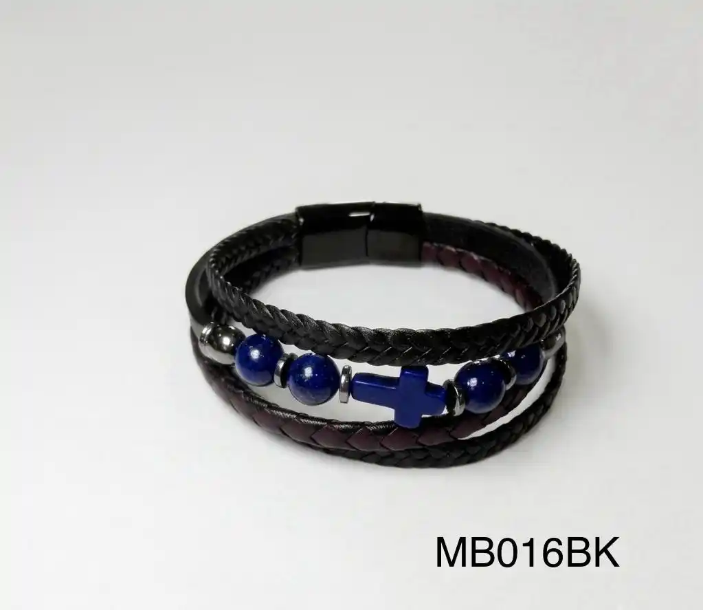 STAINLESS STEEL BRAZALETE MEN MB0016 BLACK