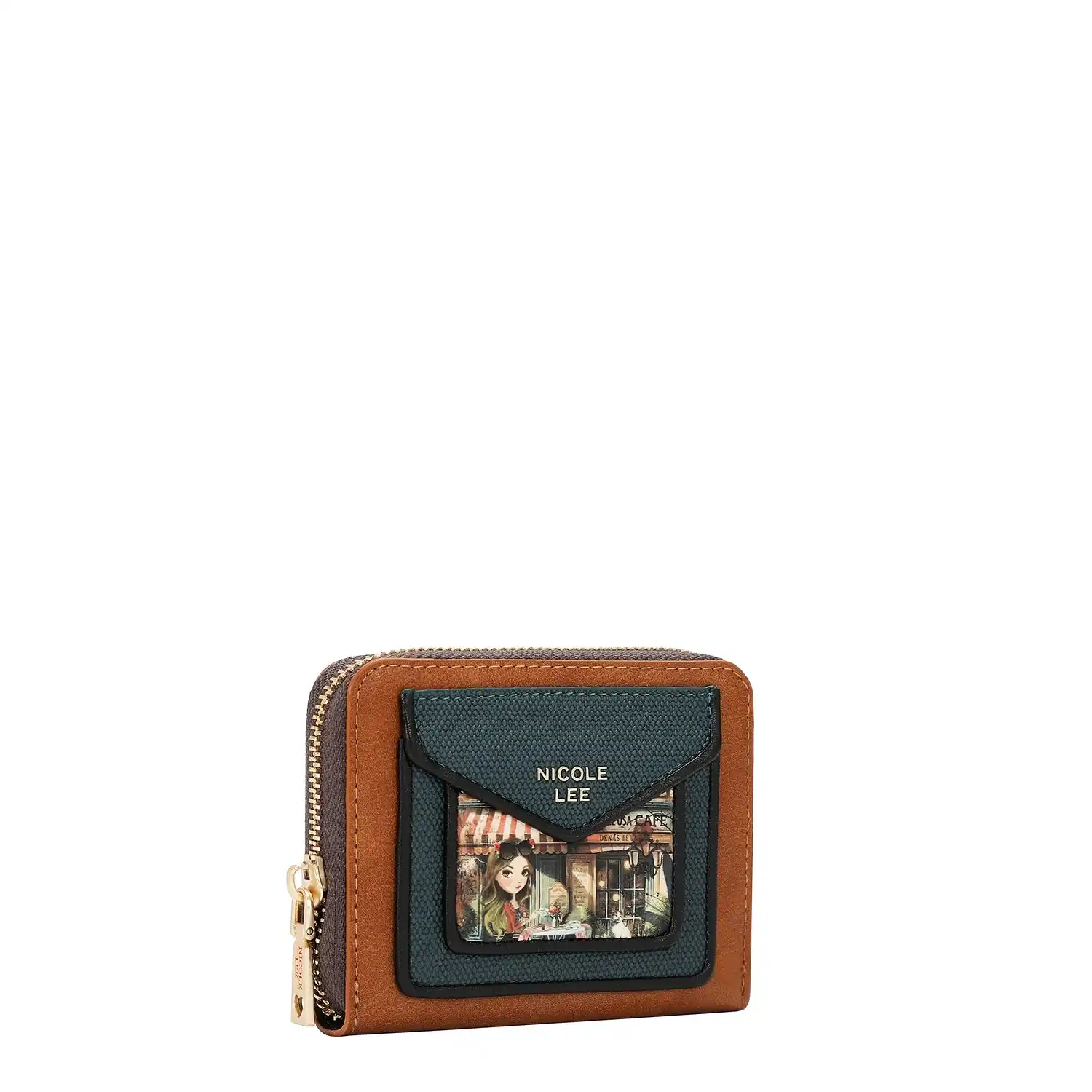 NICOLE LEE COMPACT ACCORDION WALLET PRT8042 VIRTUAL FRIEND