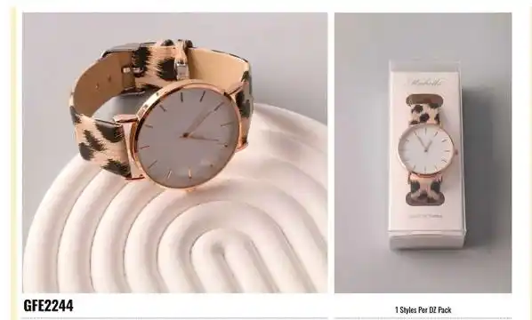 RELOJ GFE2244 PRINT/ GOLD