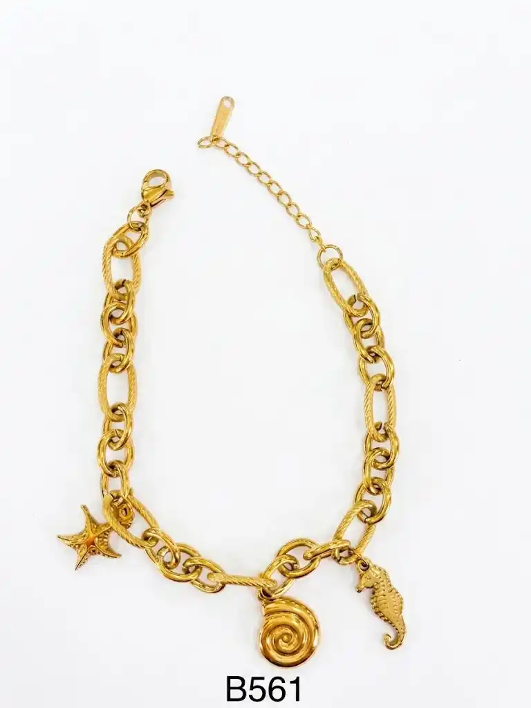 STAINLESS STEEL BRAZALETE B561 GOLD