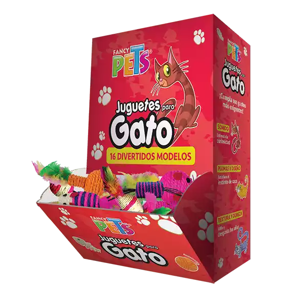 JUGUETE P/GATO CAJA 48 PZ