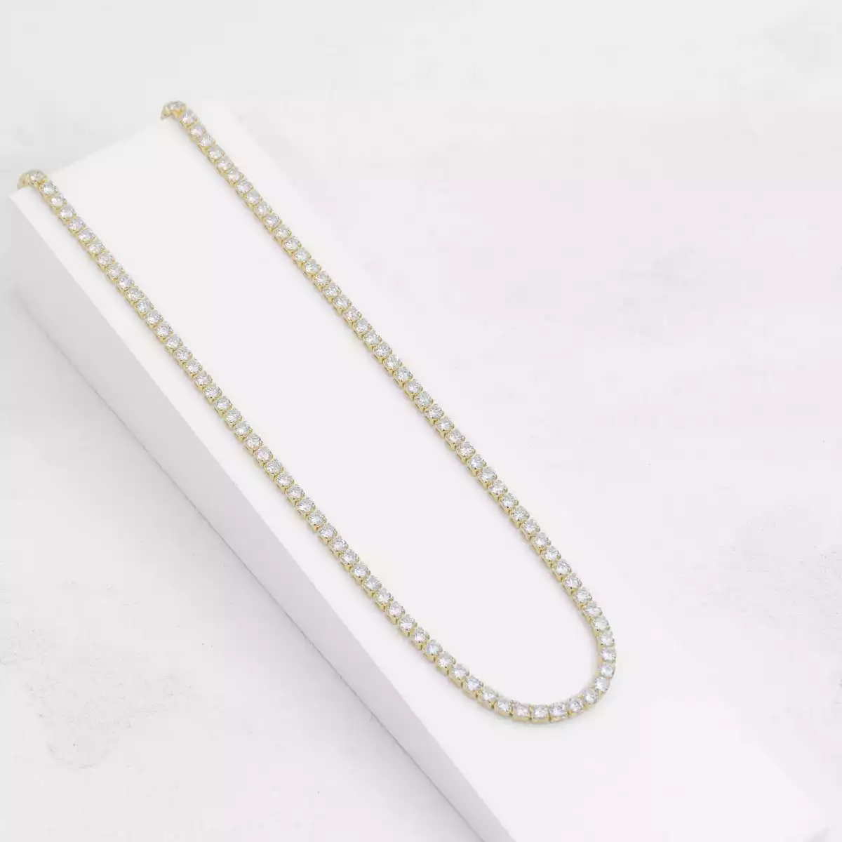 CADENA CIRCONIAS UNISEX 45 CMS CRISTAL / REF. - 43001-CRISTAL