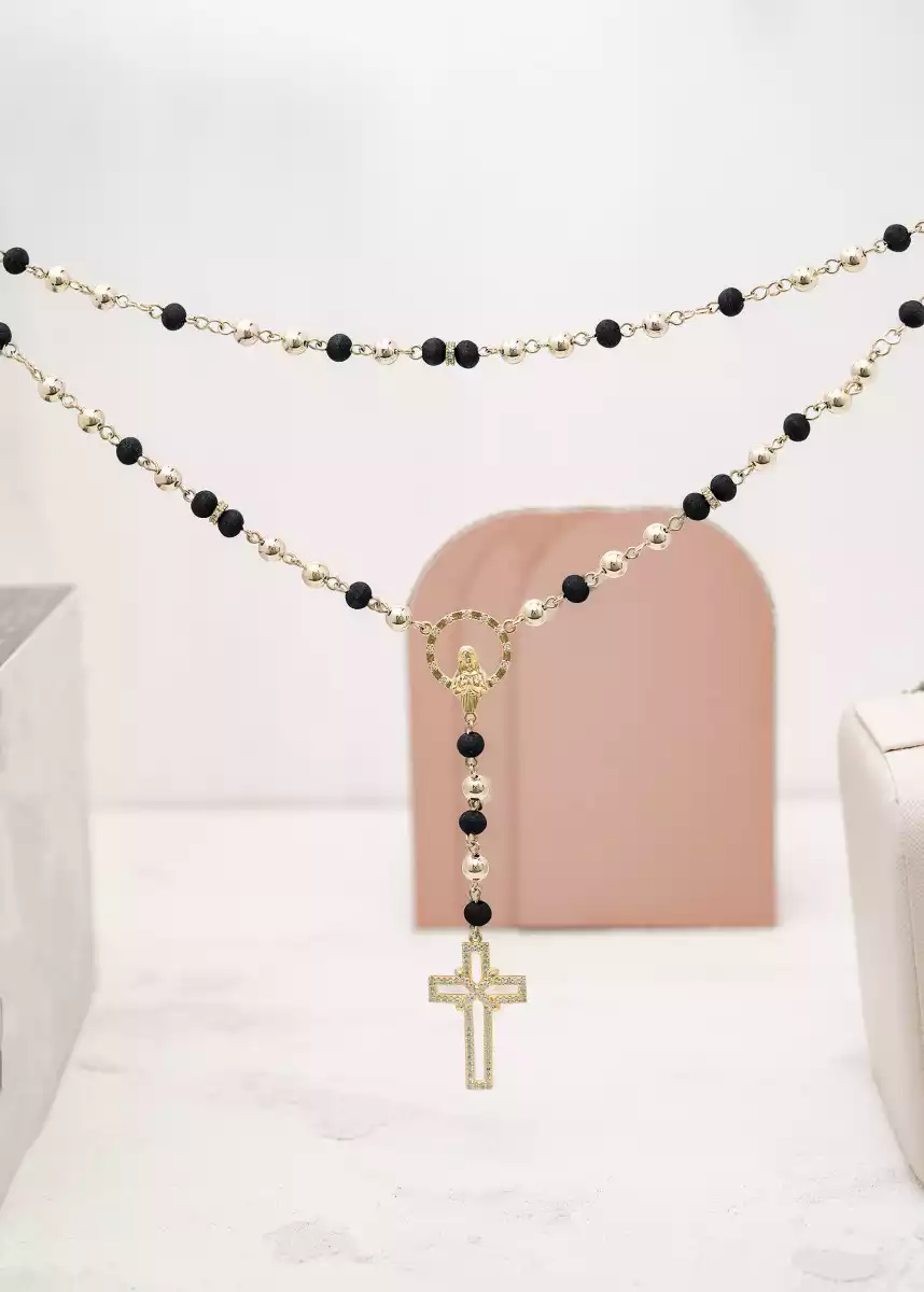 CRUCERO VIRGEN CON CIRCONIAS / REF. - 23555-CRISTAL
