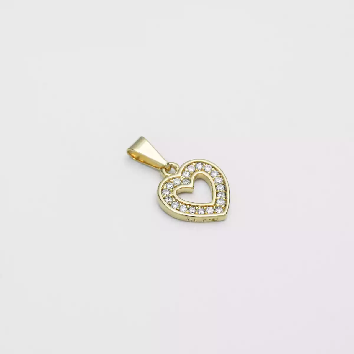 DIJE CORAZON SILUETA CIRCONIAS / REF. - 23143