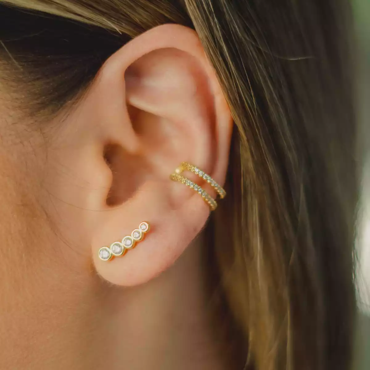 EXC. ARETE SCALER 5 CIRCONIAS CRISTAL / REF. - 34149